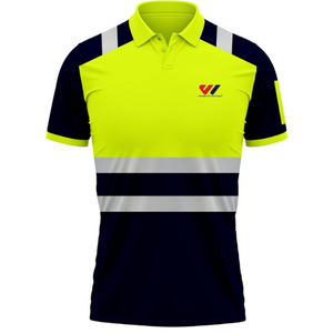 Camiseta Polo de Alta Visibilidad, Uniforme de Trabajo Transpirable de Poliéster, Color Personalizado, Servicio OEM, Unisex, Certificación CE, Digital - Product Image 1