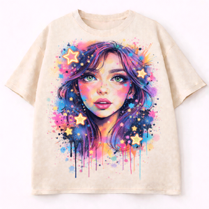 Camiseta de algodón de verano para mujer, informal, de manga corta, holgada, cómoda, transpirable, ligera, a la moda - Product Image 1