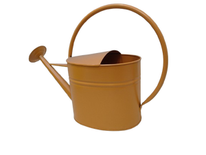 Arrosoir décoratif en métal jaune moderne pour plantes d'intérieur et d'extérieur, balcon, patio, jardinage - Product Image 4