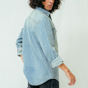 Durable <b>Material</b> Comfortable <b>Denim</b> Shirt Apparel Clothing Friendly Budget Shirt High Quality Custom <b>Denim</b> Shirt OEM Serviced - Product Image 5