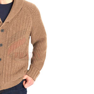 Ropa de exterior para hombre, cárdigan ligero de punto, manga larga, con botones, suave y cálido. - Product Image 6