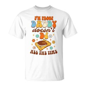 T-shirt per bambini DJ Dad, manica corta, girocollo, stampa digitale, unisex, per bambini, per riunioni di famiglia - Product Image 1