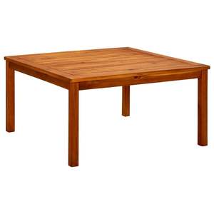 Table basse en bois d'acacia massif, durable, de taille moyenne, ton bois naturel - Product Image 1