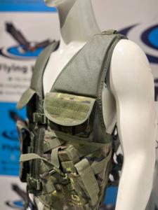 เสื้อกั๊กยุทธวิธี MOLLE ลายพราง ไนลอน อุปกรณ์กลางแจ้ง พร้อมกระเป๋าหลายช่องและสายรัดปรับได้ ทรงปกติ ป้องกันการบาดเจ็บ - Product Image 2