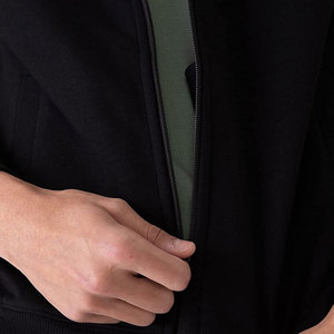 Sweat-shirt à capuche zippé surdimensionné pour homme, en coton mélangé doux, style streetwear décontracté, idéal pour l'hiver, les loisirs et les activités sportives - Product Image 5
