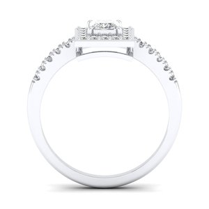 Bague de fiançailles REYES en or 18 carats avec diamant solitaire, bijoux fins faits à la main, cadeau d'anniversaire, bijoux fins pour mariage - Product Image 4
