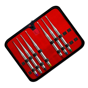 ชุดเครื่องมือถอนฟัน 7 ชิ้น PDL Luxating Root Elevator พร้อมด้ามจับตามหลักสรีรศาสตร์ สีสันสวยงาม ทำจากสแตนเลสสตีล - Product Image 2