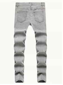 Jeans en denim pour homme TRIBON SPORTS, coupe slim, décontractés, en coton extensible, séchage rapide, durables, pour tous les jours, vente en gros - Product Image 2