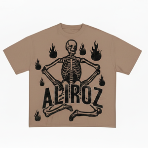 T-shirts graphiques personnalisables pour hommes, couleurs unies, style streetwear, coupe oversize, effet vintage délavé, manches courtes - Product Image 4