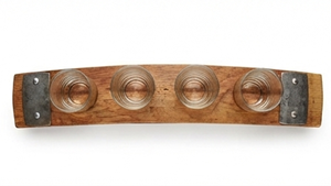 Support élégant en bois courbé pour verres, design rustique, fait main, pour le service de boissons - Product Image 2