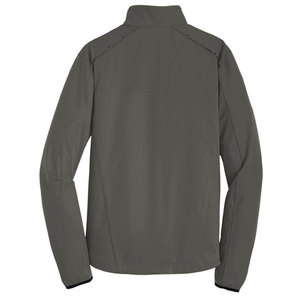 Chaqueta softshell de hombre con cierre de cremallera, color sólido, transpirable, informal, para otoño, corte regular, poliéster. - Product Image 2