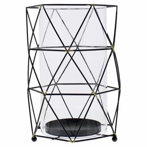 Portavelas Moderno Geométrico Cuadrado de Metal Dorado con Funda de Vidrio para Bodas, Navidad, Decoración Ecológica para el Hogar - Product Image 4