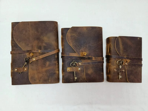 Cuadernos de Cuero de Estilo Antiguo Hechos a Medida con Encuadernación Térmica, Tamaño A4, Tapa Dura, Papeles de Algodón Hechos a Mano para Regalo o Reventa - Product Image 5