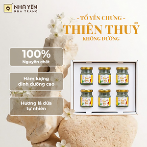 Nuova Formula e Gusto Personalizzati Thien <span class=keywords><strong>Thuy</strong></span> Nido di Uccello Stufato-Pandan per Adulti Senza Conservanti (Barattolo di Vetro) 6 Barattoli X 70ml - Product Image 1