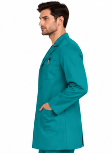Blouse de laboratoire pour homme de haute qualité, blanche, à manches longues, uniforme de médecin, respirante, en coton et polyester, vêtements de travail médicaux, laboratoire de chimie - Product Image 5