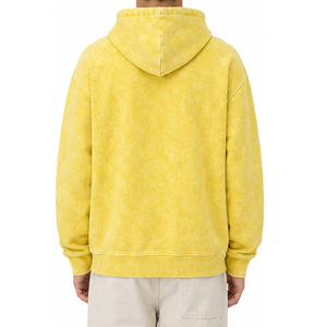 Sweat à capuche zippé vintage délavé à l'acide, unisexe, en molleton épais, pour hommes et femmes, style streetwear, fabrication OEM de vêtements - Product Image 4