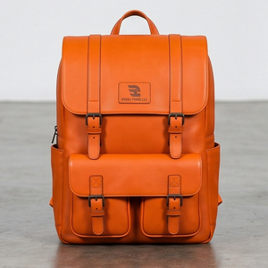 Street Fashion Leather <b>Backpack</b> With <b>Laptop</b> Bags Compartment Buckle Closure Leather <b>Laptop</b> Unisex Genuine Leather <b>Laptops</b> Bags - Product Image 1