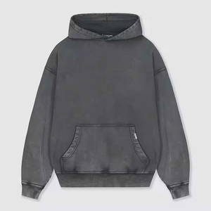 เสื้อฮู้ดดี้สไตล์สตรีทพรีเมียมสำหรับผู้ชาย ลุควินเทจ ผ้าเนื้อนุ่ม สวมใส่สบาย ตะเข็บทนทาน ดีไซน์ทันสมัย พร้อมบริการ OEM - Product Image 1