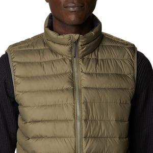 Chaleco con Capucha y Cremallera para Hombre, Informal, de Color Sólido, Ropa de Invierno, Cortavientos, Corte Regular, con Bolsillos Acolchados de Poliéster - Product Image 4