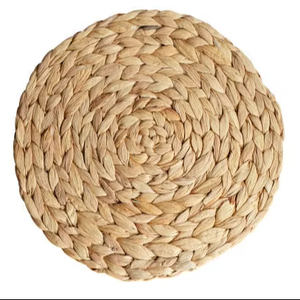 Sets de table bohèmes personnalisés faits à la main en jacinthe d'eau >600mm de diamètre, épaisseur 10mm/5mm, écologiques, durables, réutilisables, lavables - Product Image 1