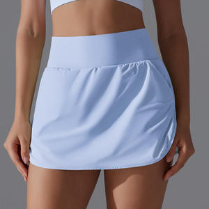 2026 Luxury Breathable Active Wear for Women Custom Logo Tennis Dress Short <b>Skirt</b> Strapless Spandex/Cotton OEM - Product Image 1