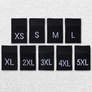 Étiquettes de vêtements en damassé tissé à la machine avec logo de marque célèbre personnalisé, étiquettes de métier à tisser pour vêtements, vente en gros - Product Image 4
