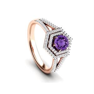 925 argent Sterling belle bague en pierres précieuses améthyste africaine naturelle en gros usine de bijoux en argent de l'Inde boutique maintenant - Product Image 4