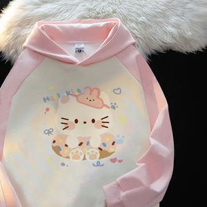 Sweat-shirt à capuche japonais pour femmes, mignon, décontracté, à manches longues, à la mode, pour le printemps et l'automne - Product Image 3