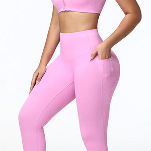 Conjunto Deportivo de Alta Calidad, Transpirable, Nuevo Diseño, Cómodo, Leggings de Cintura Alta y Bra Deportivo para Gimnasio - Product Image 5
