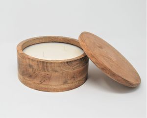 Premium Wooden Wax Jar Container For Candle Gift Packaging With Elegant Design And Long Lasting Craftsmanship - Product Image 4