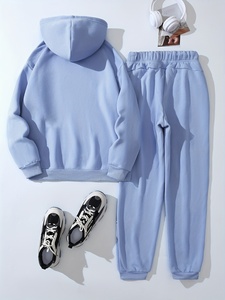 Ensemble de jogging en molleton doux pour femmes, broderie de logo personnalisée, vente en gros, fabricant de vêtements de fitness d'hiver - Product Image 2
