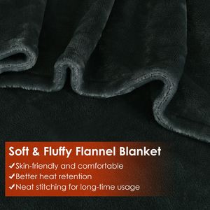 Coperta Elettrica Riscaldata con Cerniera Lavabile 150x79cm per Casa e Ufficio, Funzionamento a Batteria - Product Image 6