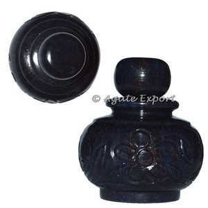 Mix Gemstone Handmade Carved Bottle : Stones Decorative - Product Image 4