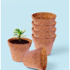 กระถางมะพร้าวยั่มนา (Coco Pots) กระถางปลูกต้นไม้ย่อยสลายได้ทางชีวภาพ ขนาด 2-6 นิ้ว อายุการเก็บรักษา 2 ปี สำหรับทำสวน - Product Image 3