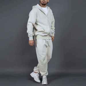 <b>Embroidery</b> <b>Set</b> for Men Lightweight Solid Color Hooded Casual Polyester/Cotton Track Suits - Product Image 6
