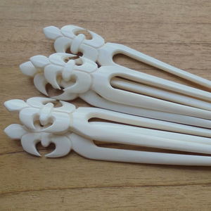 เข็มกลัดผมทรงแท่งยาวทำจากกระดูก |   เครื่องประดับผมน้ำหนักเบาและเรียบลื่น - Product Image 1