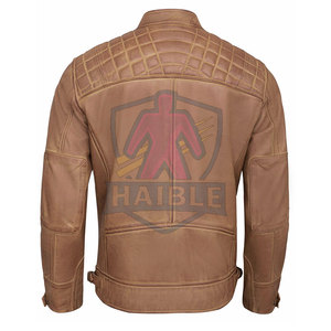 แจ็คเก็ตมอเตอร์ไซค์สำหรับผู้ชายฤดูหนาว ขายตรงจากโรงงาน รุ่นปี 2026 บริการ OEM ปรับแต่งได้ ระบายอากาศ กันน้ำ ทำจากหนัง - Product Image 6