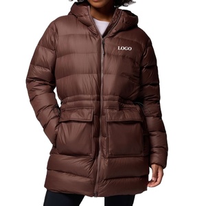 Veste matelassée en duvet, style tendance, chaude et coupe-vent, prix de gros, logo personnalisé, multi-poches, veste matelassée en nylon pour femmes, hiver 2026 - Product Image 1
