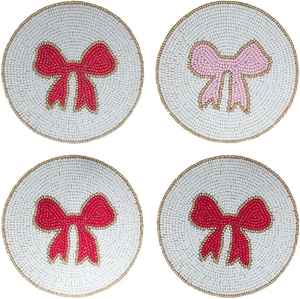 Sous-verre carré brodé de perles de rocaille, tapis de table perlé pour la maison, le bar, les cocktails, les fêtes et les restaurants - Product Image 3