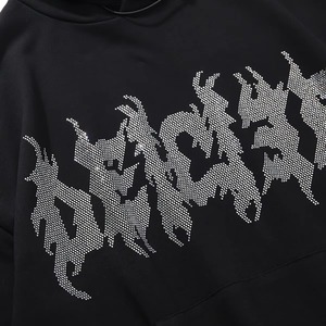 Sweat-shirt à capuche rouge unisexe avec cordon de serrage, décontracté, uni, streetwear, doux, tendance, en molleton 100% - Product Image 2
