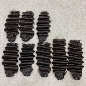 Super Double Drawn Steam Deep Wave Vietnamien Remy Cheveux Trame Plus Épais et Moins Cher Teint Extension de Cheveux Pas Mixte Expédition Rapide - Product Image 2