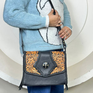 กระเป๋าถือหนังวัวแท้ งานแฮนด์เมด ดีไซน์หรูหรา คุณภาพสูง สไตล์วินเทจ สำหรับผู้หญิง ปี 2025 - Product Image 4