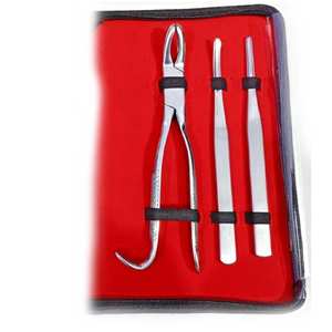 Kit d'extraction dentaire équine de 14 pièces, instruments vétérinaires pour les interventions dentaires chez le cheval - Product Image 3