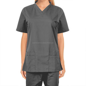 Wholesale Custom <b>Top</b> Quality Nurse Uniform for Women Medical <b>Scrub</b> Spandex Stretch Fashionable Uniforms Medical <b>Scrubs</b> Uniforms - Product Image 4