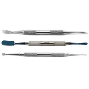 Juego de 3 Instrumentos Manuales de Acero Inoxidable para Cirugía Dental de Implantes, Elevadores Periósteicos para Levantamiento de Seno, Molt Prichard Silver - Product Image 1
