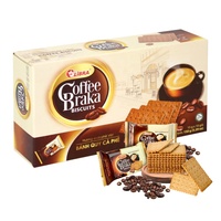 HALAL ISO BRAKA Vietnamien Café Croustillant Craquelins 150G Doux Goût Amer Sachet Boîte Emballage FMCG Produit Vietnam