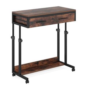 <b>Adjustable</b> Height Mobile Side Office <b>Desk</b> with Drawers Portable <b>Computer</b> <b>Desk</b> - Product Image 6