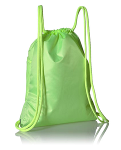 <b>Green</b> Drawstring <b>Backpack</b> Lightweight Mesh Sport Bag for Gym Training and Daily Use - Product Image 2