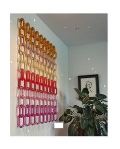 โซ่เรซิ่นใสหลากสีขนาดใหญ่สำหรับตกแต่งผนัง แบ่งห้อง DIY และอุปกรณ์ตกแต่งม่าน - Product Image 2