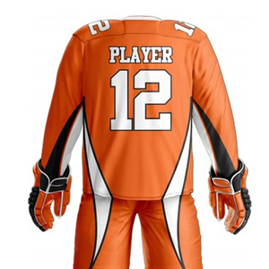 Meilleur fabricant et fournisseur d'uniformes de hockey sur glace en polyester avec logo personnalisé, style OEM avec impression du nom de l'équipe, vente en ligne, service OEM - Product Image 5